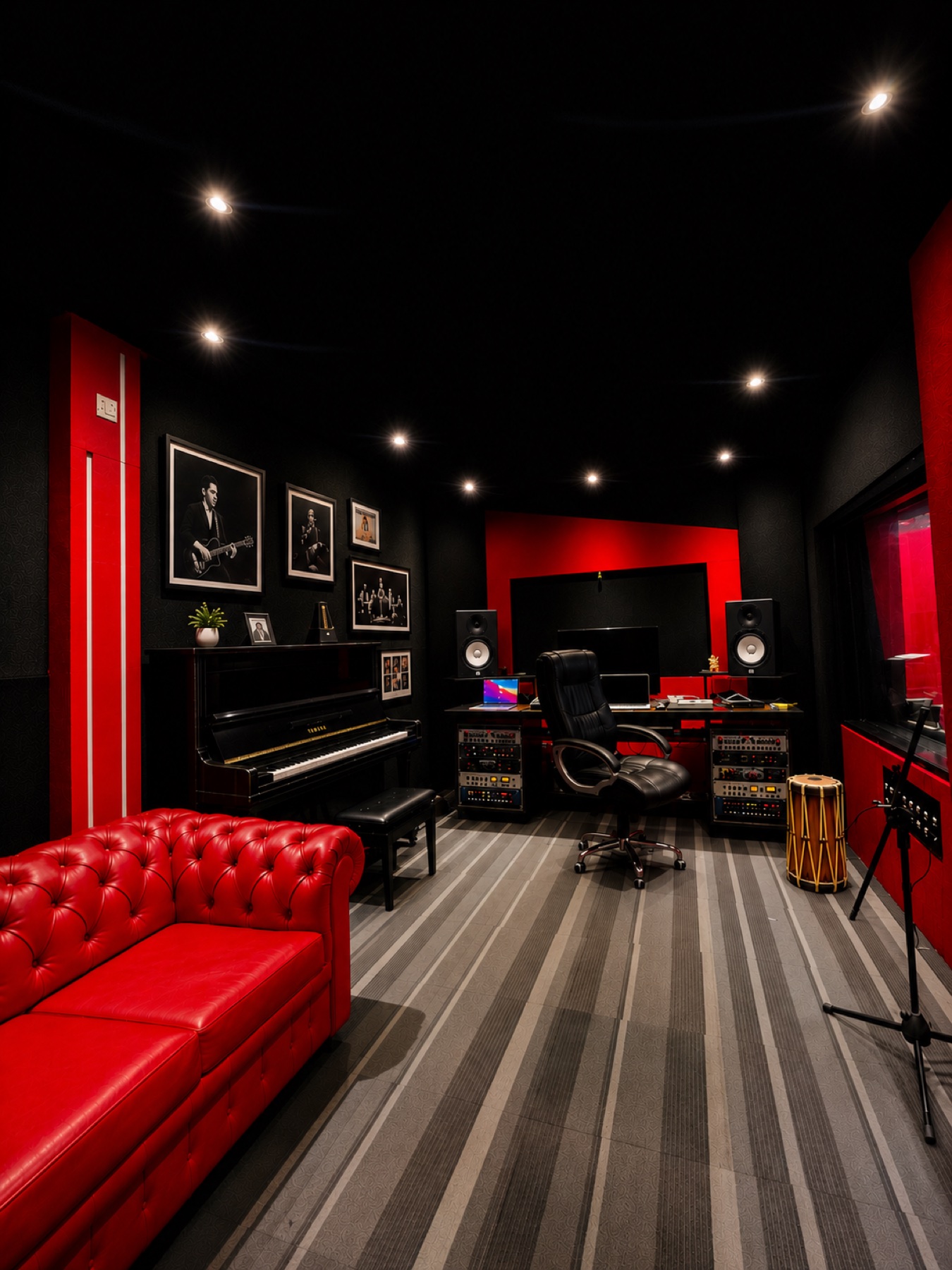 Premium recording and production room at SARA Music Studio in Bengaluru